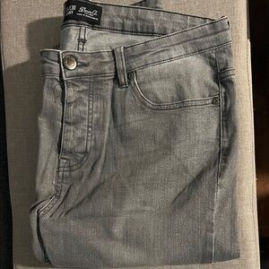 Denim&Co Men's Gray Denim Jeans -  Skinny Fit 34/30